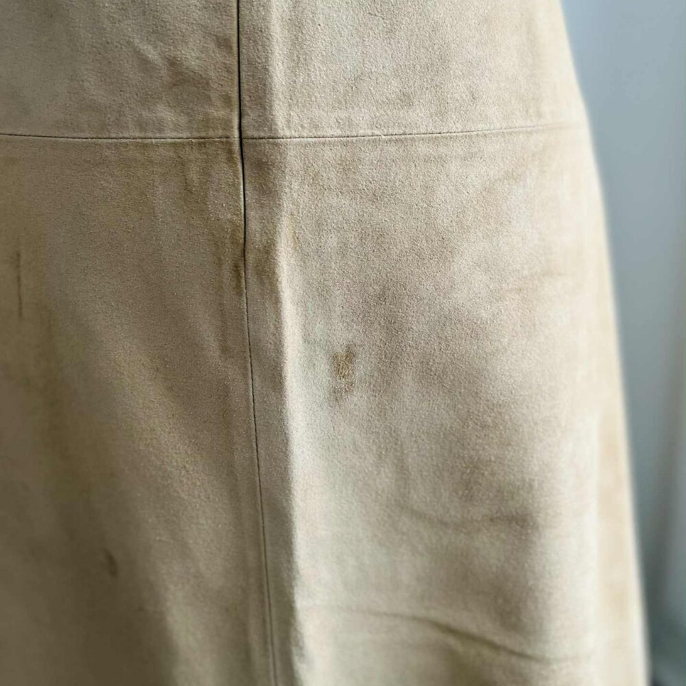 Kenneth Cole New York Sand Suede Botanical-Print Midi Skirt – US 12 - Picture 13 of 13